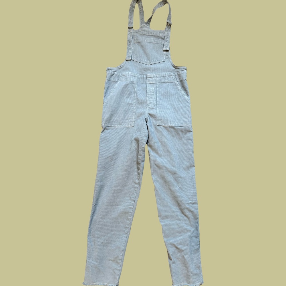 Women's Striped Jumpsuit - Gray